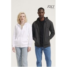 FELPA UNISEX FULL ZIP CON CAPPUCCIO CARTER 03812