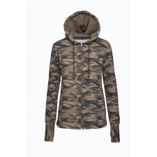 FELPA FIT DONNA CAPP. F/ZIP 95/5% COT/ELA 250GR/M2  IT1016