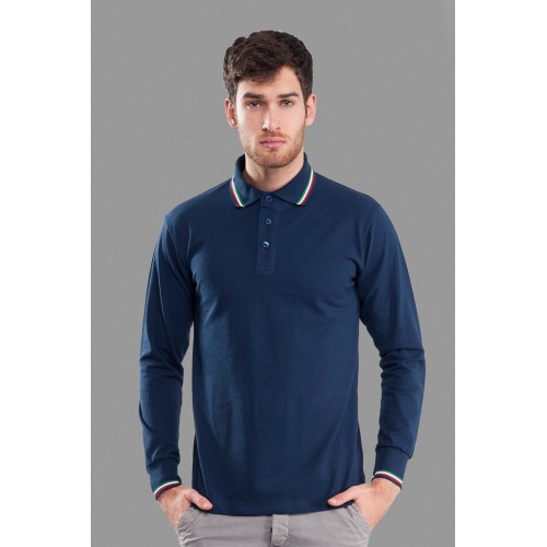 POLO PIQUE M/L 50/50% COT/COT.RIC. 180 GR/M2  IT110