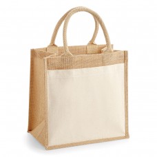 COT POCKET JUTE MIDI TOTE100%C