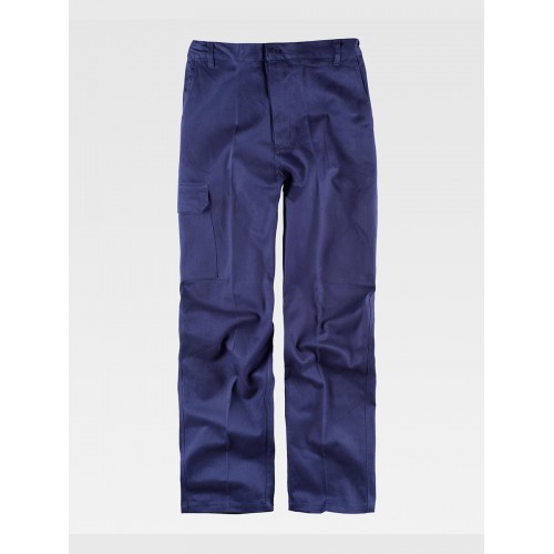 PANTALONE DA LAVORO MULTITASCHE IN COTONE B1457