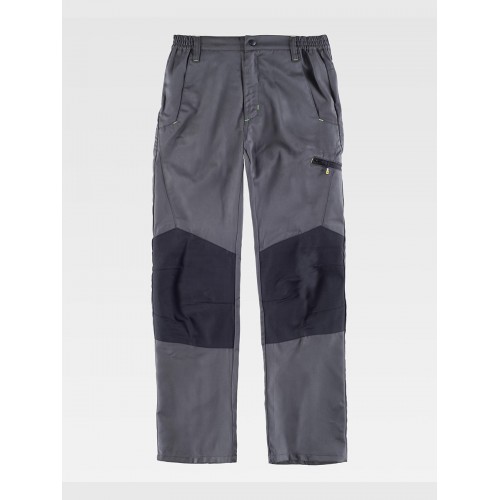 PANTALONE DA LAVORO MULTITASCHE CON RINFORZI ALLE GINOCCHIA IN VISCOSA B1460