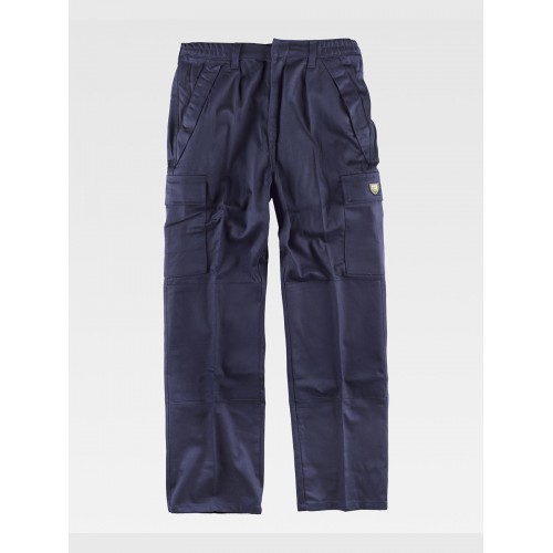 PANTALONE DA LAVORO MULTITASCHE TESSUTO IGNIFUGO SALDATIRA B1490