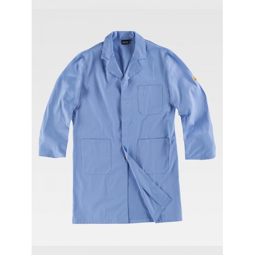 CAMICE UNISEX TESSUTO ANTISTATICO B6900