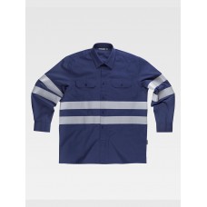 CAMICIA MANICA LUNGA BANDE RIFRANGENTI B8007