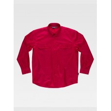 CAMICIA UOMO MANICA LUNGA DUE TASCHE SUL PETTO COTONE B8300