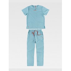 COMPLETO UNISEX CASACCA + PANTALONE TESSUTO ELASTICIZZATO B9140