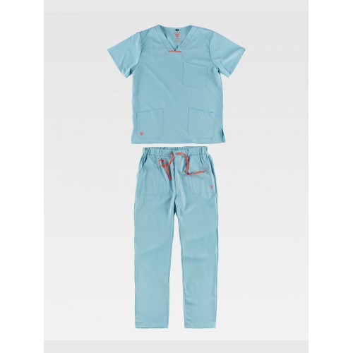 COMPLETO UNISEX CASACCA + PANTALONE TESSUTO ELASTICIZZATO B9140