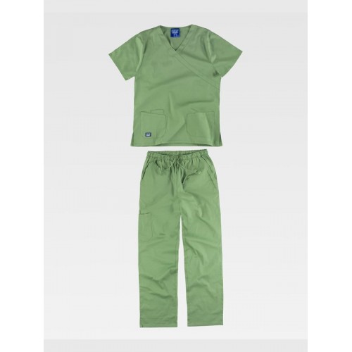 COMPLETO UNISEX CASACCA + PANTALONE TESSUTO ELASTICIZZATO B9150