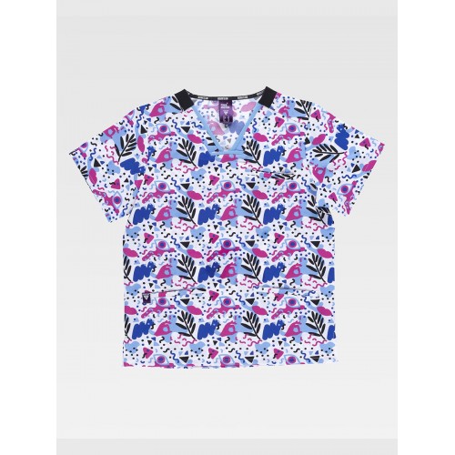 CASACCA UNISEX TESSUTO ELASTICIZZATO STAMPATO B9852