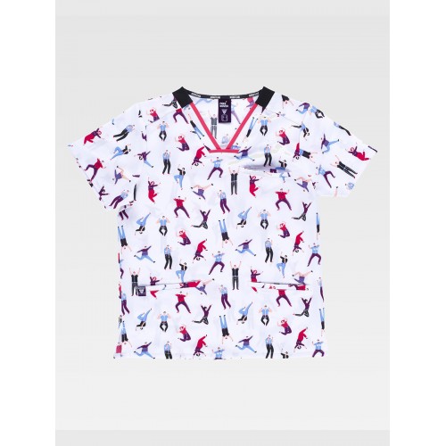 CASACCA UNISEX TESSUTO ELASTICIZZATO STAMPATO B9856