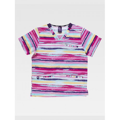 CASACCA UNISEX TESSUTO ELASTICIZZATO STAMPATO B9857