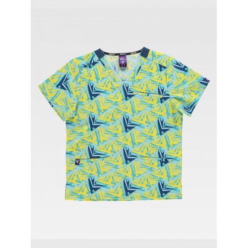 CASACCA UNISEX TESSUTO ELASTICIZZATO STAMPATO B9858