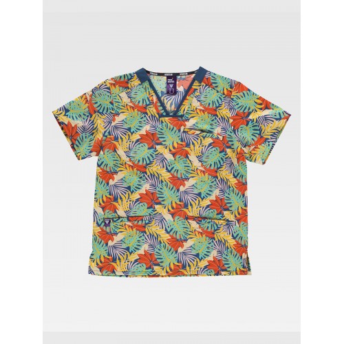CASACCA UNISEX TESSUTO ELASTICIZZATO STAMPATO B9859