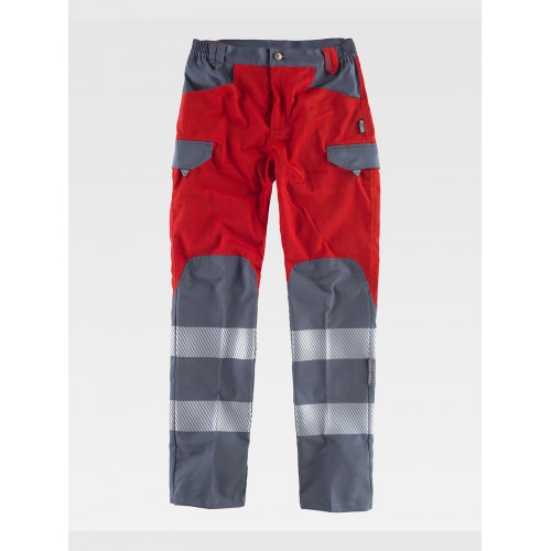PANTALONE BANDE RIFRANGENTI DISCONTINUE C2716