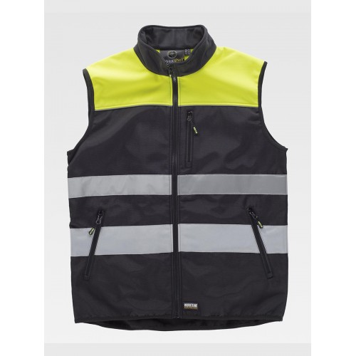 GILET BANDE RIFRANGENTI TESSUTO RIPSTOP C2921
