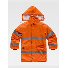 PARKA IMBOTTITO ALTA VISIBILITA E BANDE RIFRANGENTI C3200