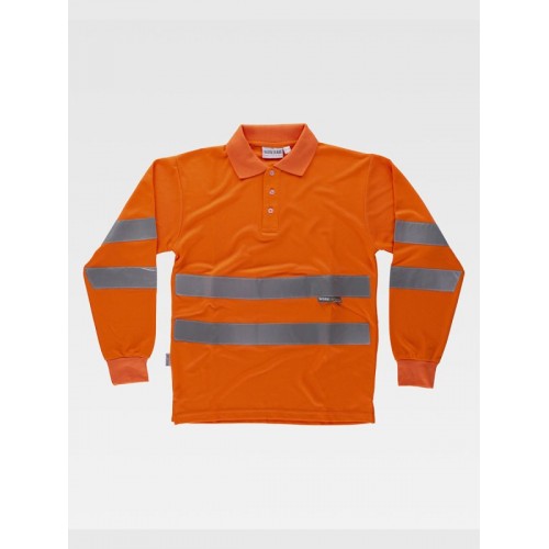 POLO MANICA LUNGA ALTA VISIBILITA CLASSE 2 C3833