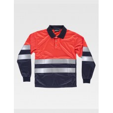 POLO MANICA LUNGA ALTA VISIBILITA CLASSE 1 C3877