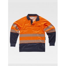 POLO MANICA LUNGA ALTA VISIBILITA CLASSE 2 C3896