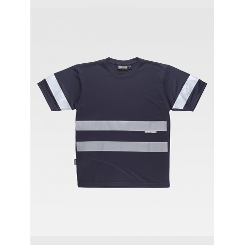 T-SHIRT MANICA CORTA BANDE RIFRANGENTI C3939