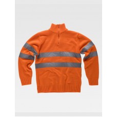 PULLOVER MEZZA ZIP ALTA VISIBILITA CLASSE 2 C5508