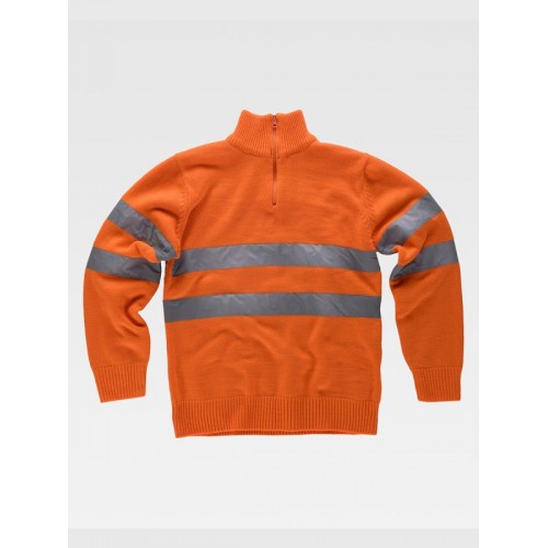 PULLOVER MEZZA ZIP ALTA VISIBILITA CLASSE 2 C5508