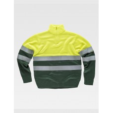 PULLOVER MEZZA ZIP ALTA VISIBILITA CLASSE 1 C5511