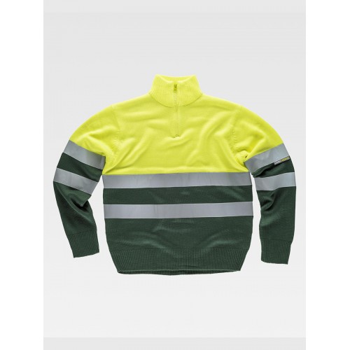 PULLOVER MEZZA ZIP ALTA VISIBILITA CLASSE 1 C5511