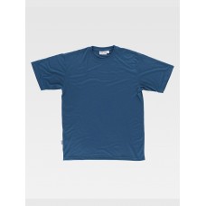 T-SHIRT MANICA CORTA POLIESTERE MANO COTONE C6010
