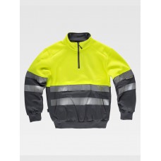 FELPA MEZZA ZIP ALTA VISIBILITA CLASSE 2 C9035