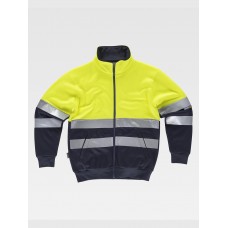 FELPA ZIP INTERA ALTA VISIBILITA CLASSE 2 C9037