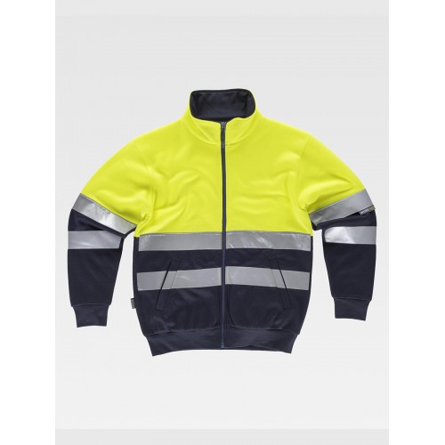 FELPA ZIP INTERA ALTA VISIBILITA CLASSE 2 C9037