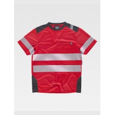 T-SHIRT BANDE RIFRANGENTI DISCONTINUE C9242