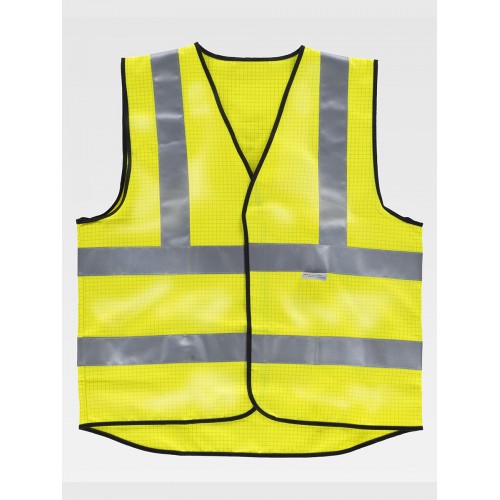 GILET ANTISTATICO PROTEZIONE FIAMMA ALTA VISIBILITA CLASSE 2 HVTT20