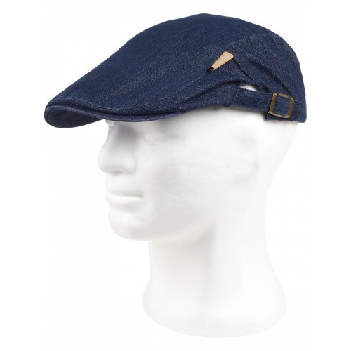 CAPPELLO STILE INGLESE TESSUTO DENIM M670