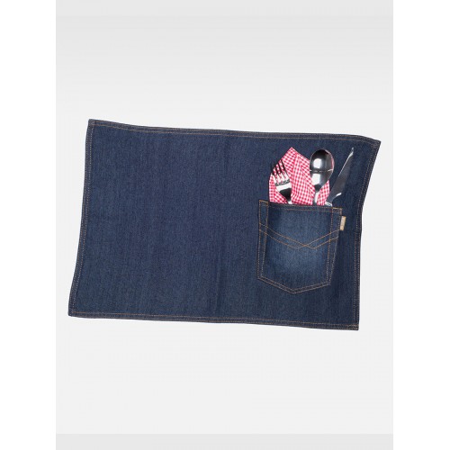 TOVAGLIA COLAZIONE TESSUTO DENIM PACK 4 PEZZI M715