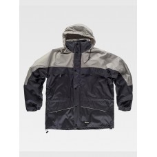 PARKA CON CAPPUCCIO IMBOTTITURA IN PILE STACCABILE S1100