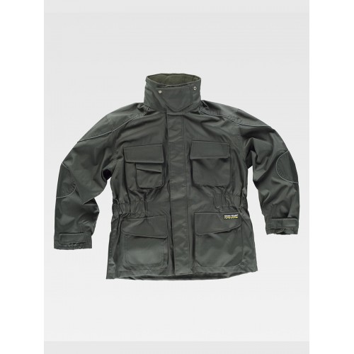 PARKA CON CAPPUCCIO IMBOTTITURA IN PILE STACCABILE S1130