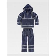 COMPLETO IMPERMEABILE GIACCA + PANTALONE ALTA VISIBILITA S2013
