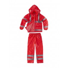 COMPLETO IMPERMEABILE GIACCA + PANTALONE ALTA VISIBILITA S2015