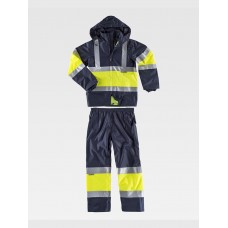 COMPLETO IMPERMEABILE GIACCA + PANTALONE ALTA VISIBILITA CLASSE 2 S2018