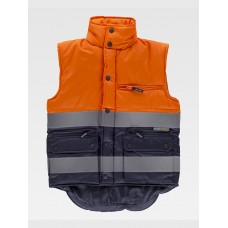 GILET IMBOTTITO TESSUTO OXFORD ALTA VISIBILITA CLASSE 1 S4035