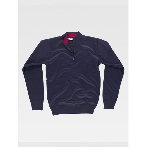 PULLOVER UNISEX MEZZA ZIP S5601