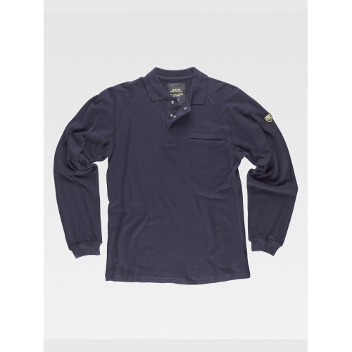 POLO MANICA LUNGA TESSUTO ANTISTATICO IGNIFUGO S6598
