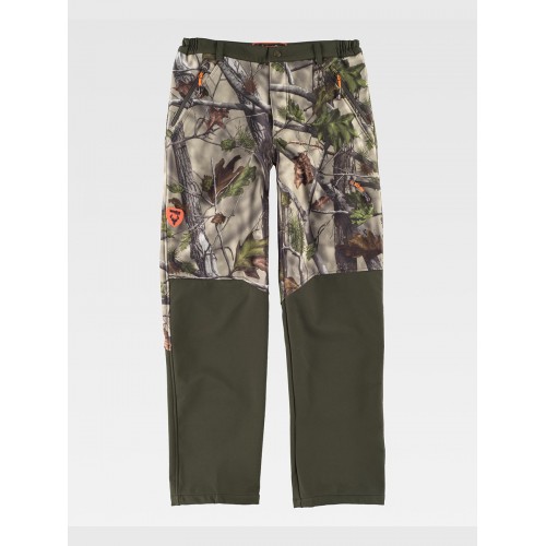 PANTALONE SOFTSHELL CAMOUFLAGE - CACCIA S8365