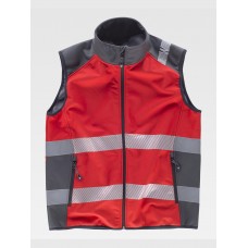 GILET SOFTSHELL BANDE RIFRANGENTI DISCONTINUE S9232