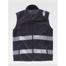GILET SOFTSHELL BANDE RIFRANGENTI DISCONTINUE S9233