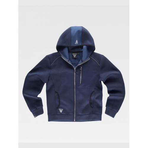 FELPA UNISEX CAPPUCCIO E ZIP S9485