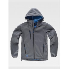 SOFTSHELL CON CAPPUCCIO E ZIP INTERA S9499